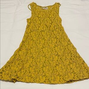Free People Yellow Floral Lace Dress Women’s Size XS